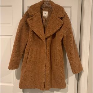 Abercrombie & Fitch Teddy Coat XL in Brown (Tobacco)
